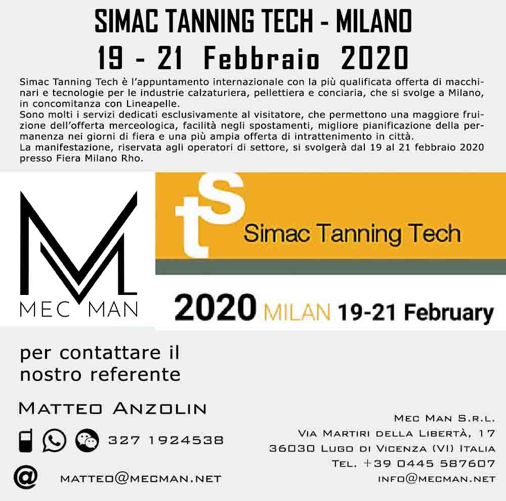 Simac Tanning Tech Milano 2020